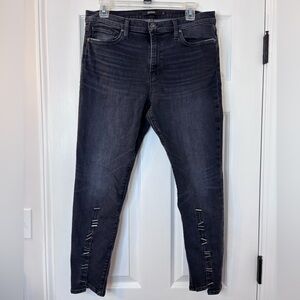 Hudson Jeans Black Washed Skinny Jeans
